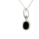 Triplet opal pendant set in sterling silver