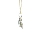 Triplet opal pendant set in sterling silver