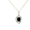 Triplet opal pendant set in sterling silver