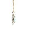 Sterling silver triplet opal pendant in greens