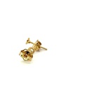 Diamond stud earrings in 9K yellow gold