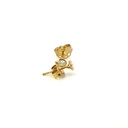 Diamond stud earrings in 9K yellow gold