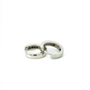 Huggie hoop earring in sterling silver