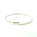 Lightning strike bangle in sterling silver