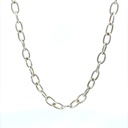 Oval belchor chain in sterling silver