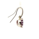 Sterling Silver Shepherd Hook Amethyst Earrings