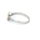 Sterling silver ring with an oval white opal