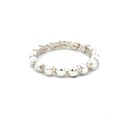 Sterling silver ring made with balls
