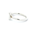 Loop and twist ring in sterling silver