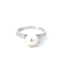 Boat set freshwater pearl ring