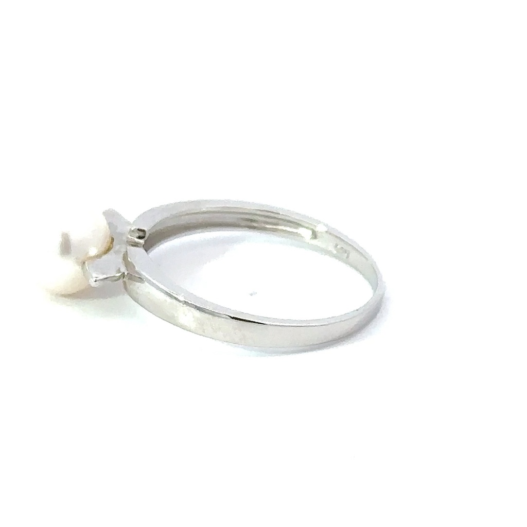Boat set freshwater pearl ring