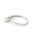 Boat set freshwater pearl ring