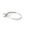 Freshwater pearl ring with a twist band