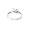 Freshwater pearl ring with a twist band