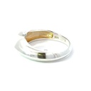 Open ended ring with hearts in sterling silver