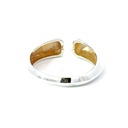 Open ended ring with hearts in sterling silver