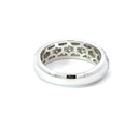 Sterling silver pave set cubic zirconia ring