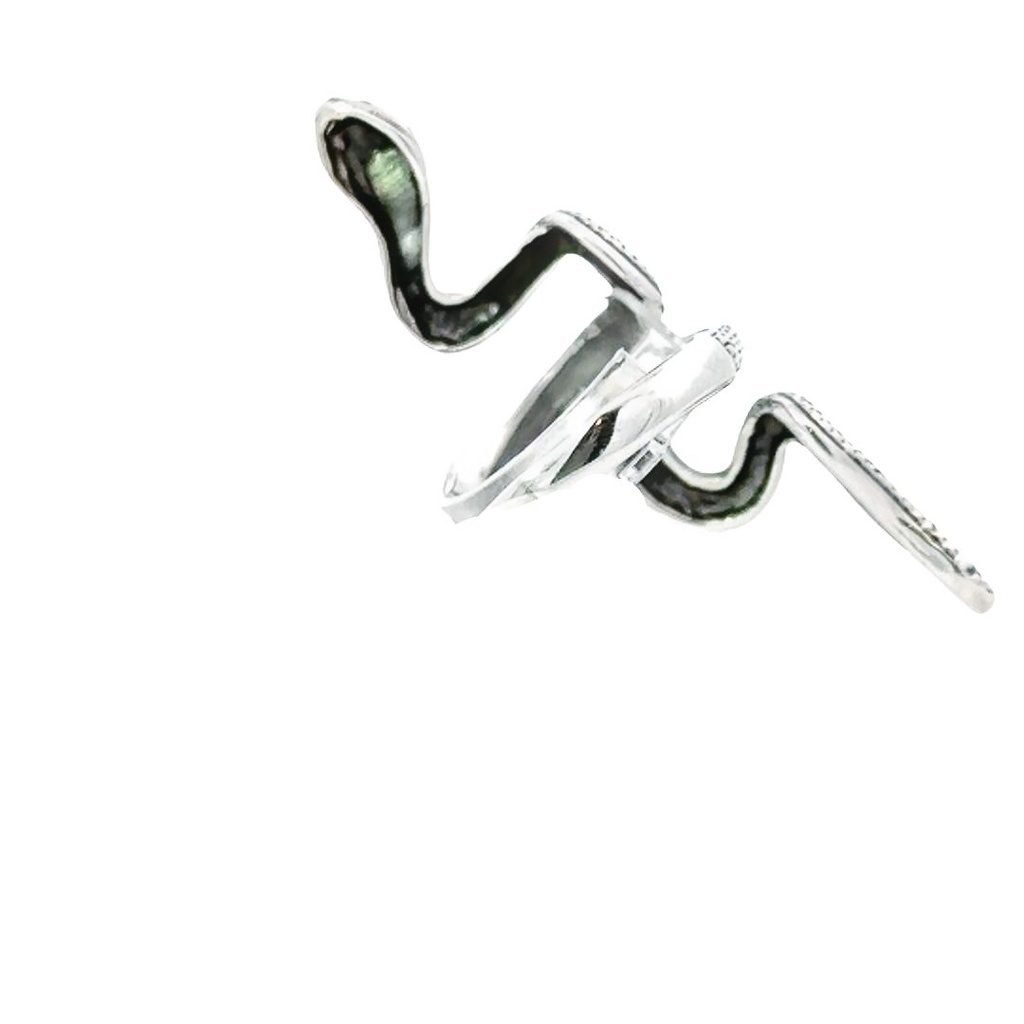 Snake ring in sterling silver