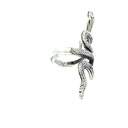Snake ring in sterling silver