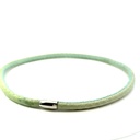 Snake skin choker with stainless steel clasp