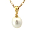 18ct Yellow Gold Pearl Enhancer Pendant