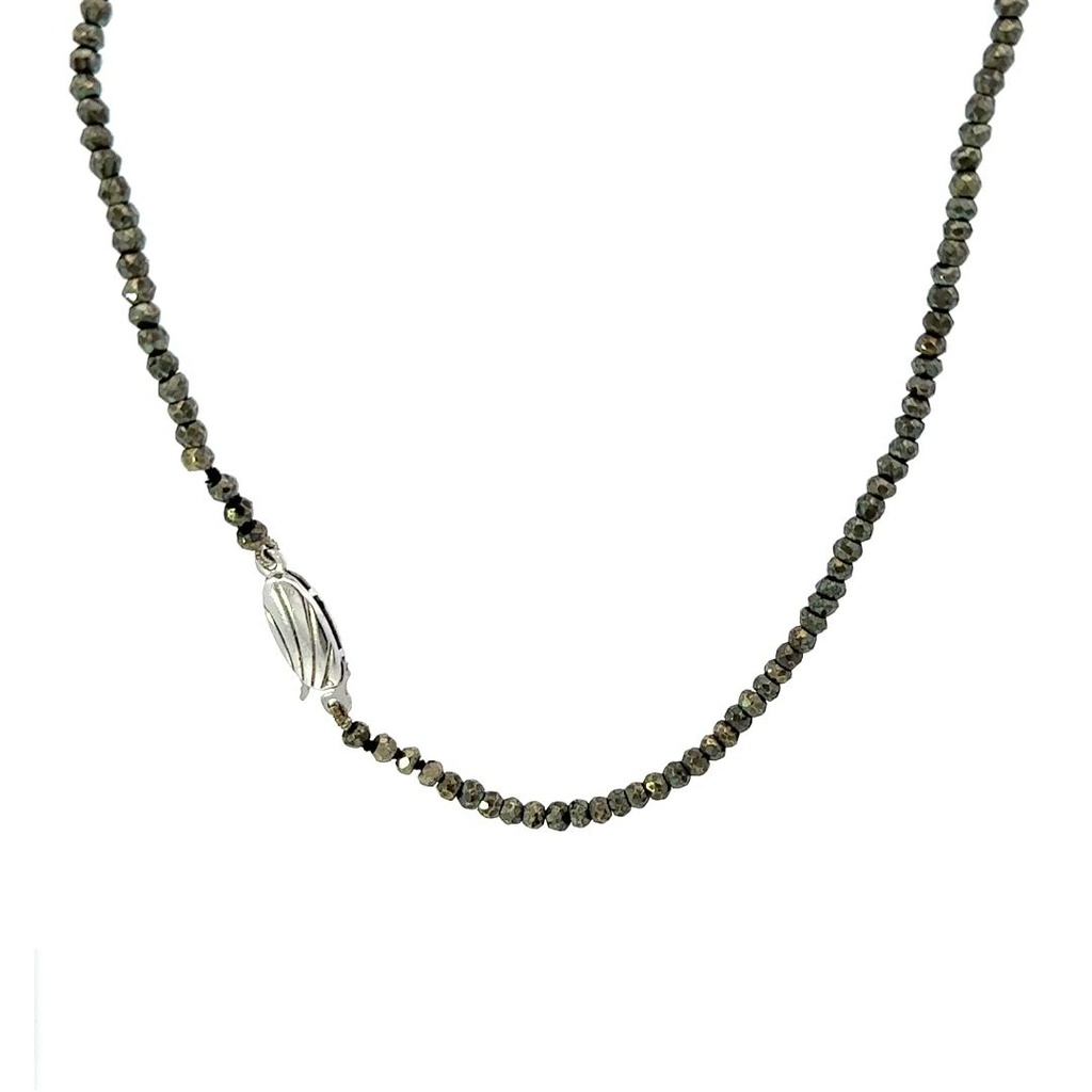Pyrite bead necklace