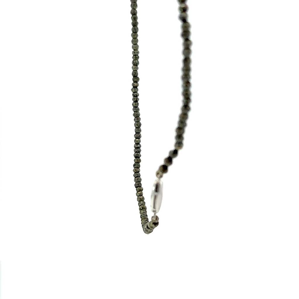 Pyrite bead necklace