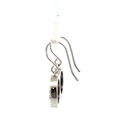 Onyx earrings set with a cz in the centre