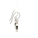 Onyx earrings set with a cz in the centre