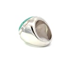 Sterling silver ring with compressed turquoise