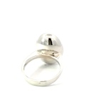 Dark amethyst ring in sterling silver
