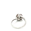 Tahitian and diamond ring in sterling silver
