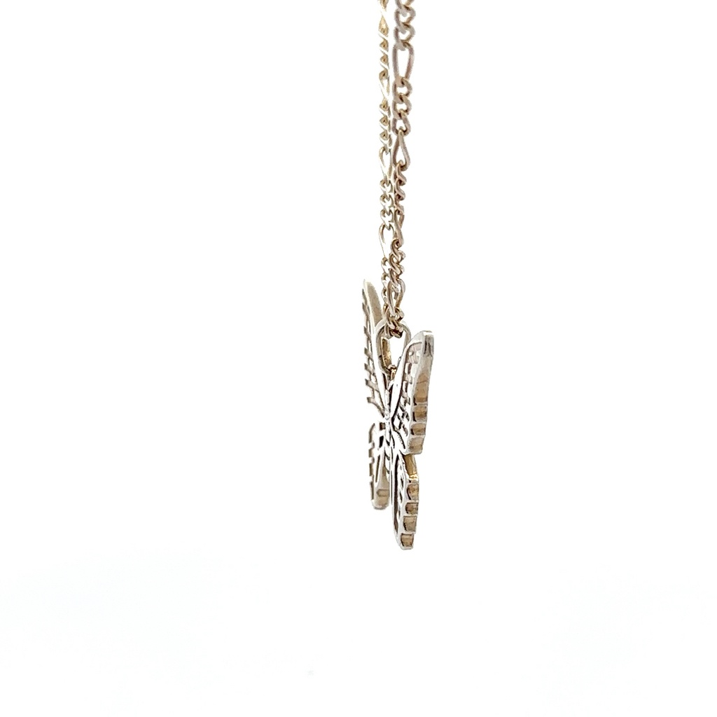 Silver Large Bluebottle Butterfly Pendant
