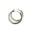 Sterling silver huggie hoop earring