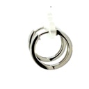 Sterling silver huggie hoop earring