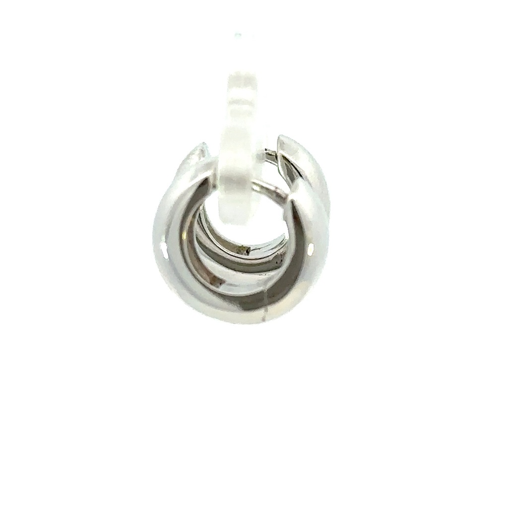 Fat rounded huggie hoop earrings