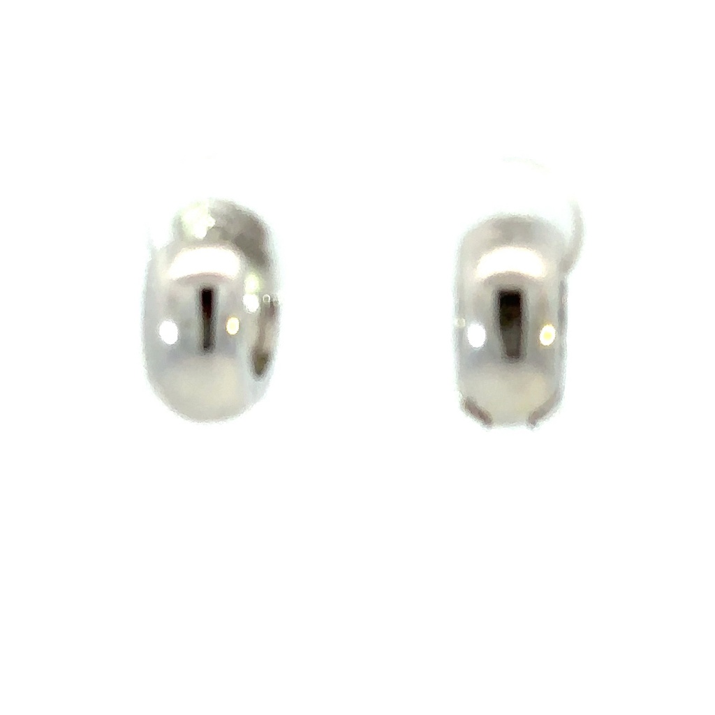 Fat rounded huggie hoop earrings