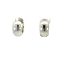 Fat rounded huggie hoop earrings
