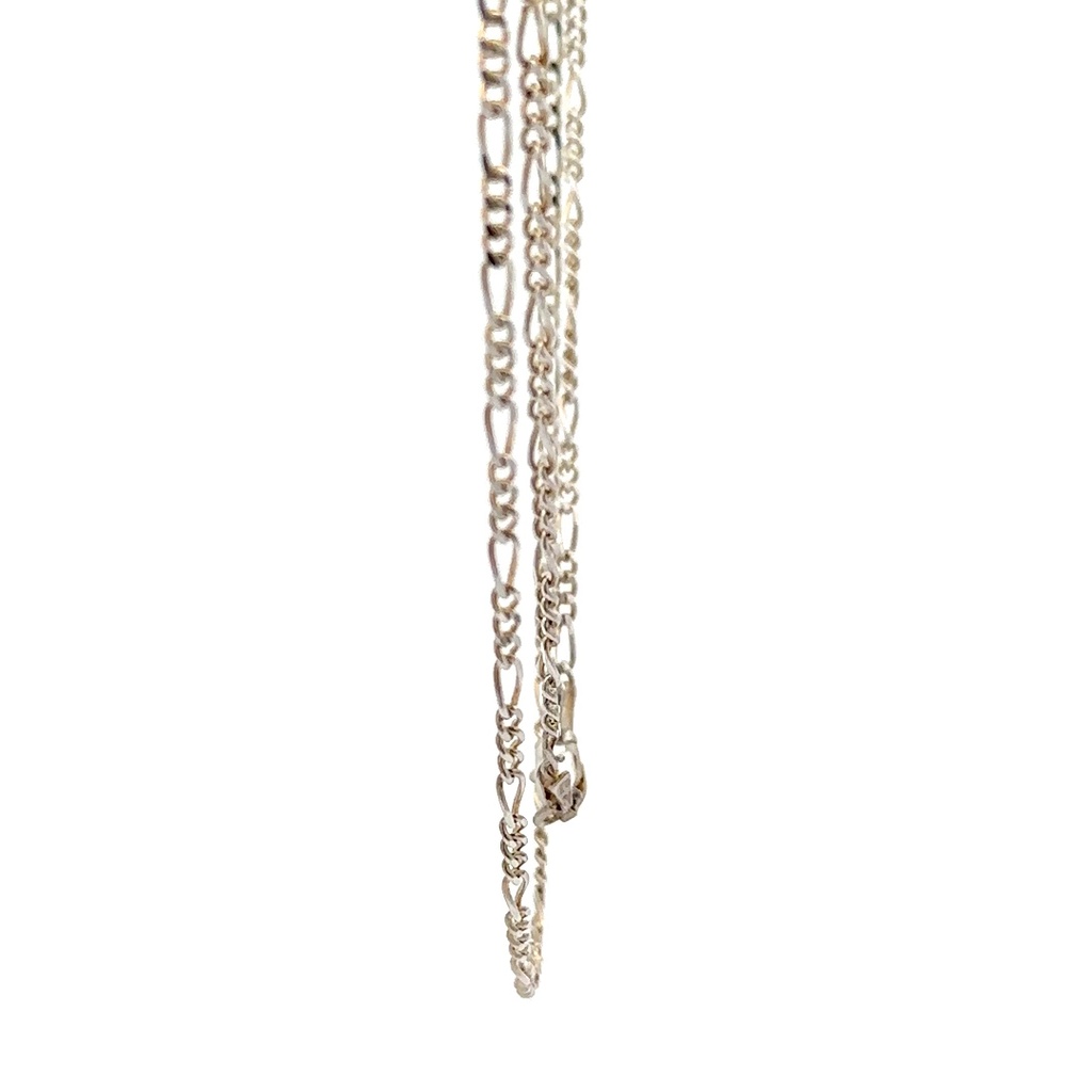 Sterling Silver 2mm Figaro Chain
