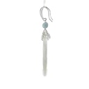 Sterling Silver Beryl Labradorite & Opal Earrings