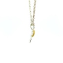 Sterling silver daisy pendant with gold plated centre