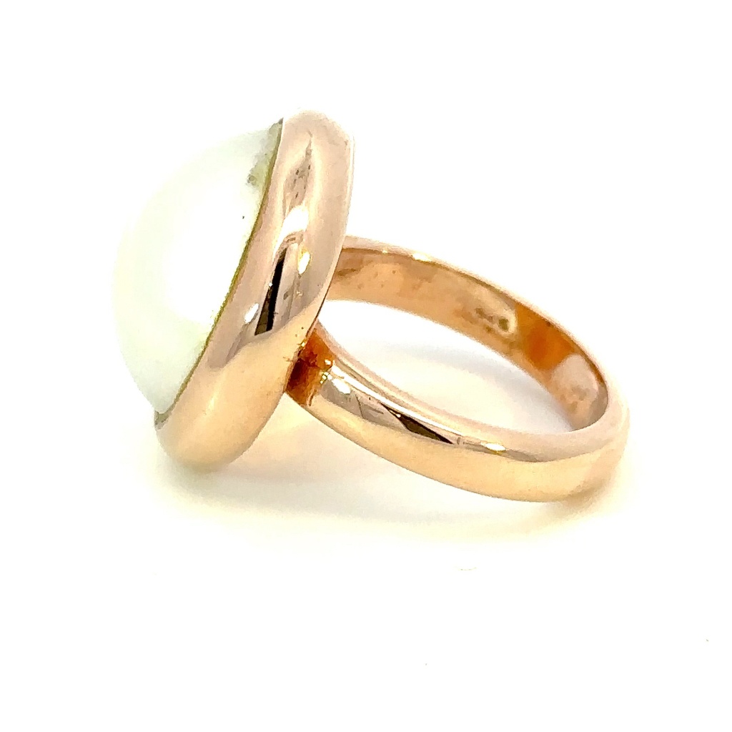 Mabe pearl ring in 9K rose gold