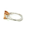 Sterling silver ring set with cubic zirconias