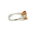 Sterling silver ring set with cubic zirconias