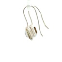 Sterling silver cubic zirconia earrings on hooks