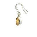 Citrine drop earrings on shepherds hooks