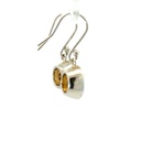 Citrine drop earrings on shepherds hooks
