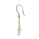 Butterfly drops on chain & shepherds hook earrings in sterling silver