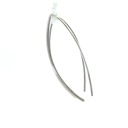 Simple arc earring in sterling silver
