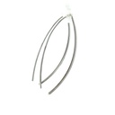 Simple arc earring in sterling silver